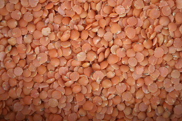 dried red split lentils