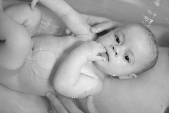 boy in bath