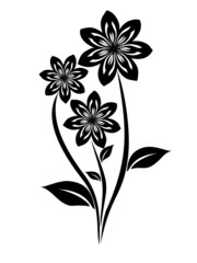 bouquet on the white background