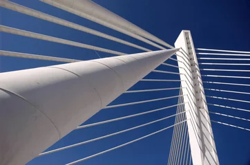 Abwaschbare Fototapete Brücken moderne Brücke