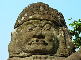 Fototapeta na wymiar opiekun Angkor - pomnik - Kambodża - Azja
