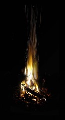 fire in night