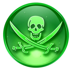 pirate icon. (with clipping path)