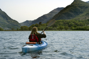 kayaking on padarn lake