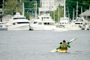 urban kayaking