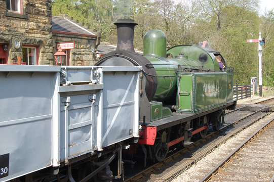 goods train at levisham station