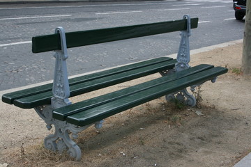 paris - street bench