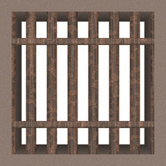 prison cell window (rendered)
