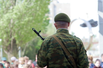 soldier with submachine gun 2