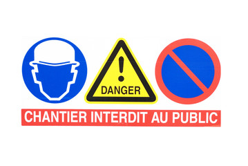 chantier interdit aux public