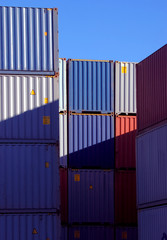 containers stacked tall