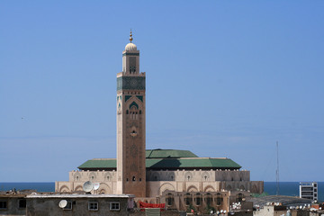 Hassan II mosque in Casablanca, Morocco