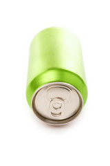 green blank soda can