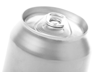 silver blank soda can