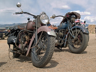 Obraz premium classic american motorcycles