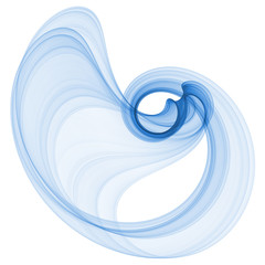 Obraz premium elegant blue swirl