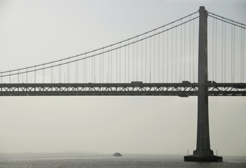 bay bridge at dawn