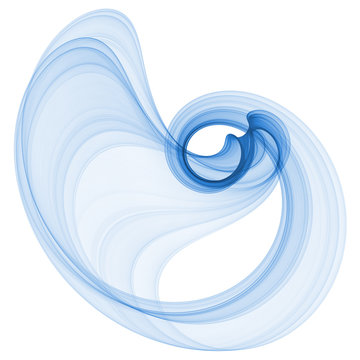 elegant blue swirl