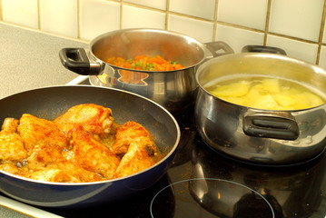 dinner time, cooking