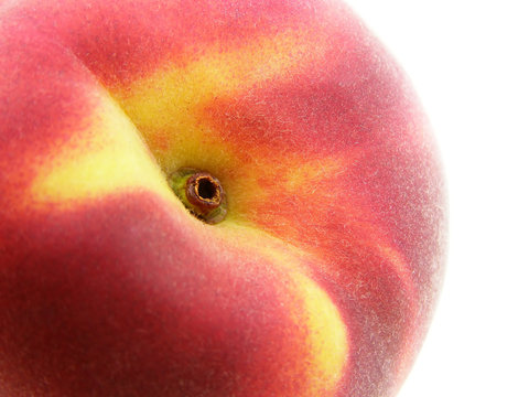 red and yellow peach