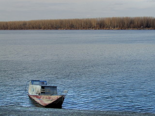 boat on the river