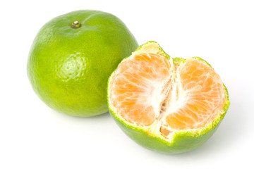 green mandarin orange