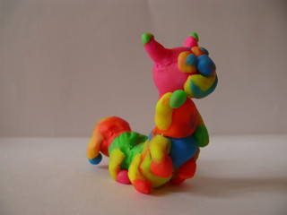 plasticine caterpillar