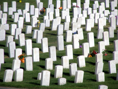 tombstones from world war ii