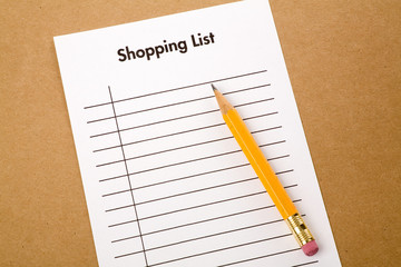 shopping list