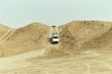 franchissement d'une dune