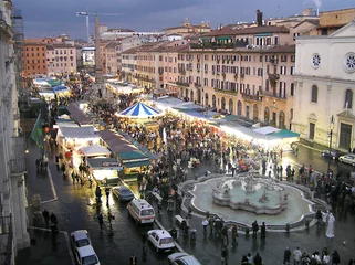 Zelfklevend Fotobehang Piazza Navona © paula simoneti