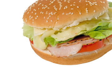 hamburger - isoliert auf weiss 3
