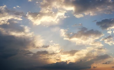 Photo sur Plexiglas Ciel dramatic cloudy summer sky