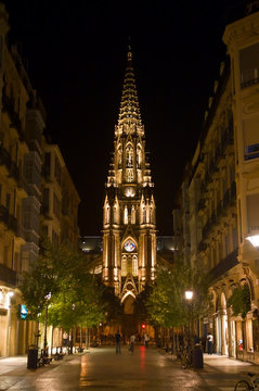 san sebastian by night