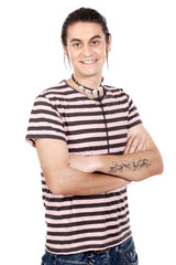 boy whit t tattoo