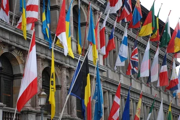 Foto op Plexiglas international flags © danieldefotograaf