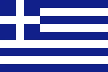 Papier Peint photo Lavable Europe centrale greek flag
