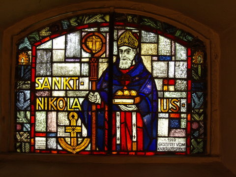 kirchenfenster - fensterbild - sankt nikolaus