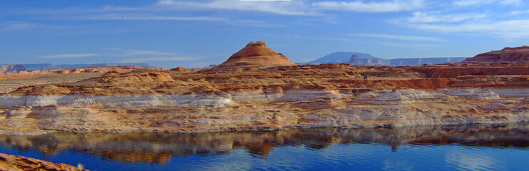 Fototapeta na wymiar glen canyon reflection