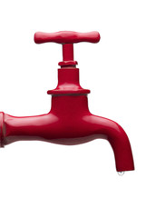 red faucet