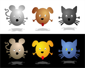 animaux et personnages