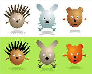 animaux et personnages