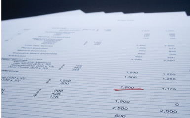 Obraz premium pages of figures with underlined figure