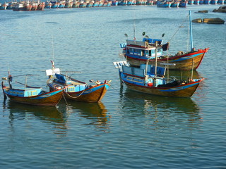 Naklejka na ściany i meble łód¼ rybacka - Azja - Tajlandia
