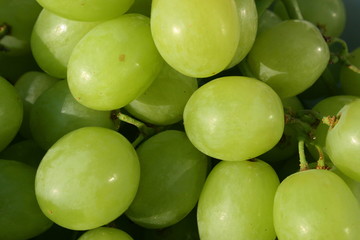 fresh white grapes