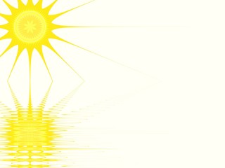 fractal - sun in lake