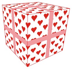 love present on white background