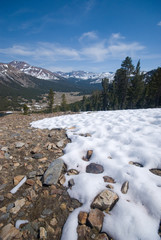 snowy landscape in the high sierra