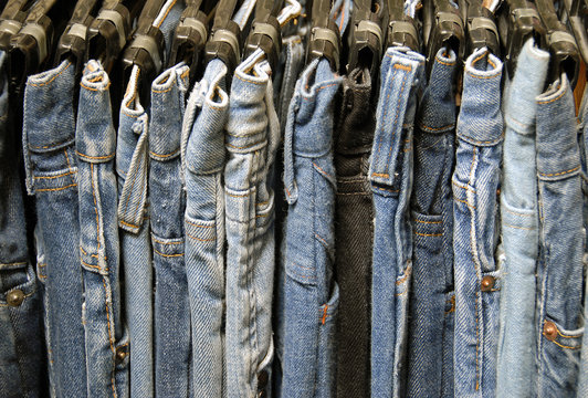 used denim rack