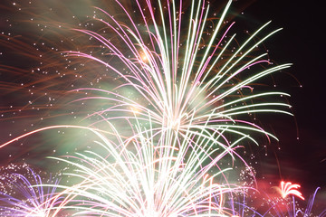 large burst of fireworks